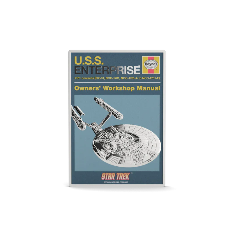 Star Trek - U.S.S. Enterprise NCC-01 Owner Manual 1oz Silver Coin