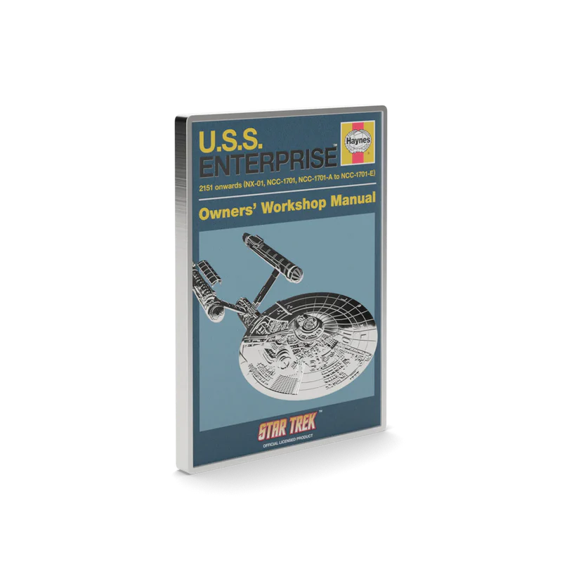 Star Trek - U.S.S. Enterprise NCC-01 Owner Manual 1oz Silver Coin