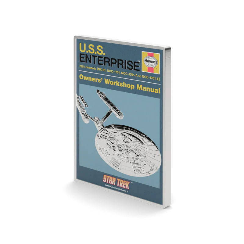 Star Trek - U.S.S. Enterprise NCC-01 Owner Manual 1oz Silver Coin
