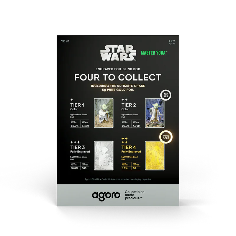 Star Wars Master Yoda 5g Foil Blind Box