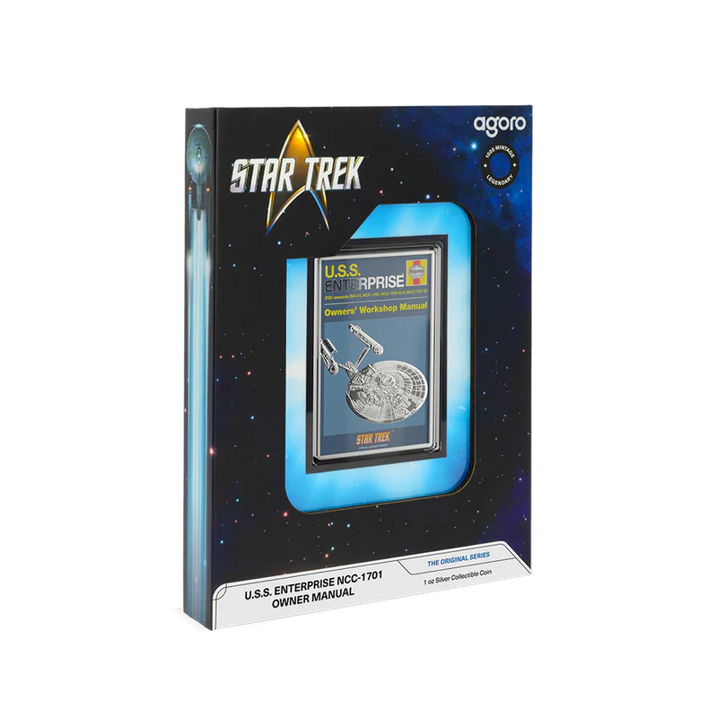 Star Trek - U.S.S. Enterprise NCC-01 Owner Manual 1oz Silver Coin