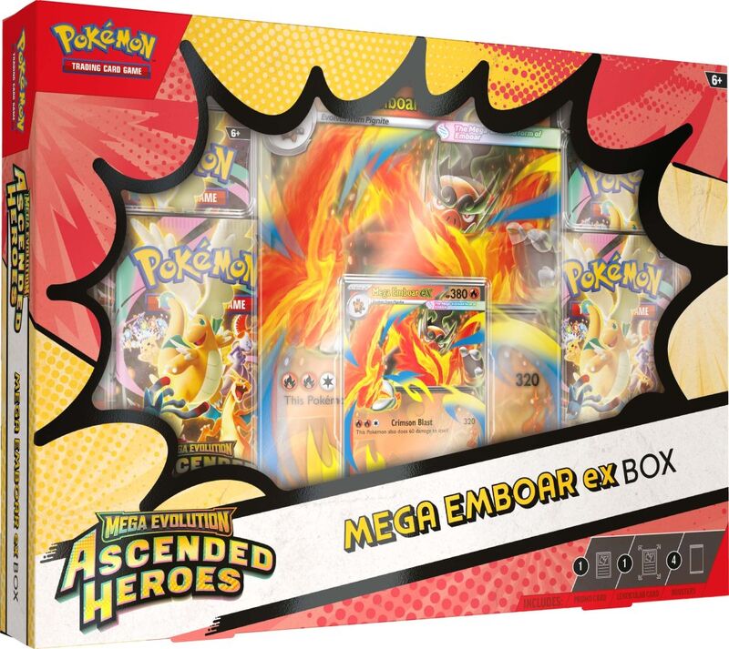 ASCENDED HEROES MEGA EMBOAR EX BOX & LEAGUE BATTLE DECK BUNDLE