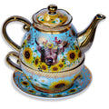 CERAMIC TEA FOR ONE SET COUNTRY COLLECTION