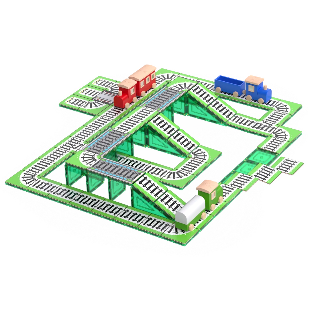 TILE TEK BUILD BETTER TILE TOPPERS 36 PIECES TRAIN PACK