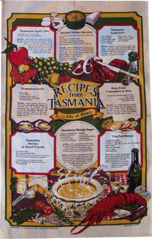TEA TOWEL RECIPES FROM TASMANIA
