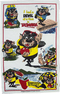 TEA TOWEL TASMANIA DEVIL OF A TIME