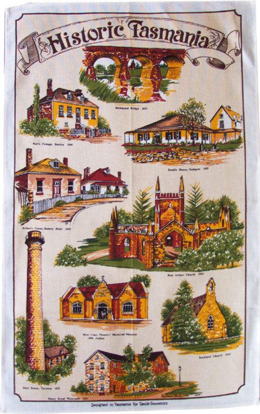 TEA TOWEL HISTORIC TASMANIA