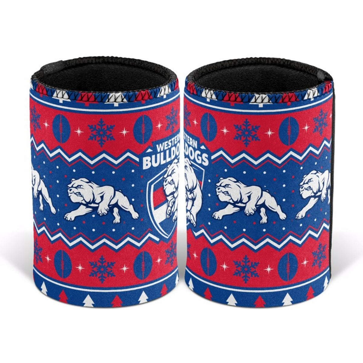 Western Bulldogs Christmas Stubby Holder