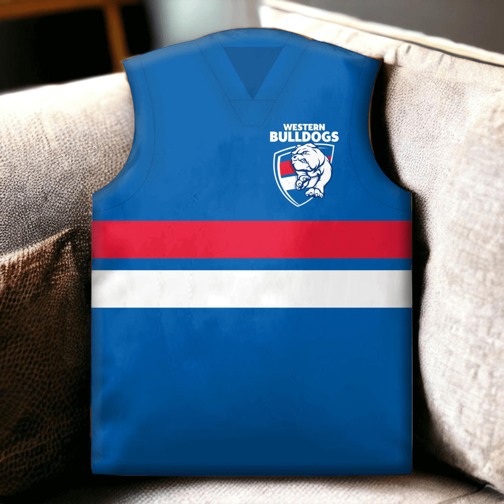 GUERNSEY SHAPED CUSHION WESTERN BULLDOGS