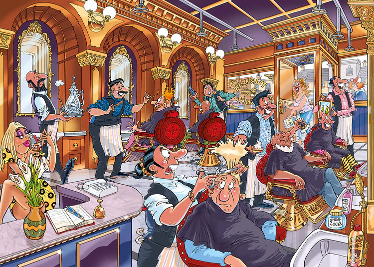 1000 PIECE PUZZLE WASGIJ - A CLOSE SHAVE