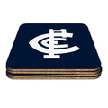 AFL SET OF 4 COASTERS - CARLTON BLUES