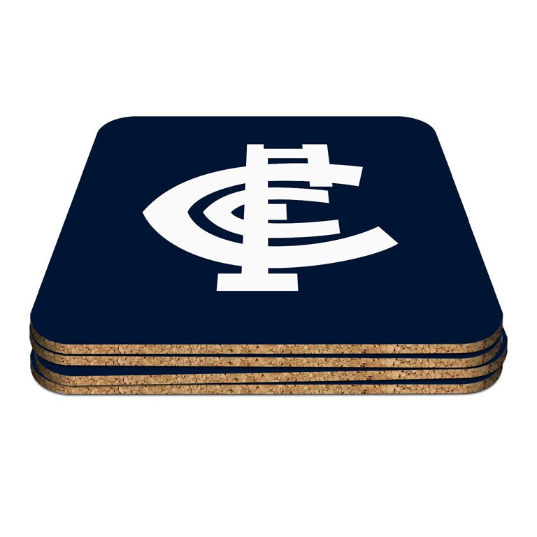 AFL SET OF 4 COASTERS - CARLTON BLUES