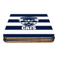 AFL SET OF 4 COASTERS - GEELONG CATS