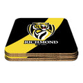 AFL SET OF 4 COASTERS - RICHMOND TIGERS