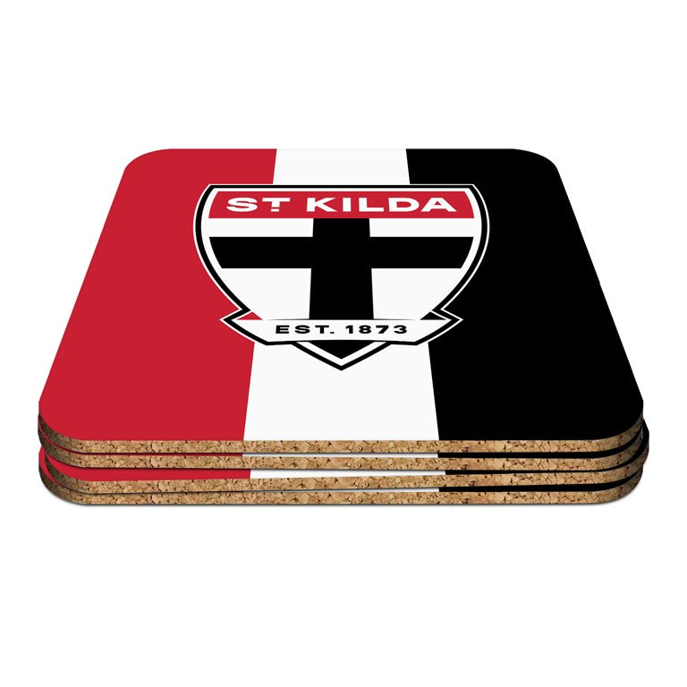 AFL SET OF 4 COASTERS - ST KILDA SAINTS