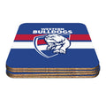 AFL SET OF 4 COASTERS - WESTERN BULLDOGS