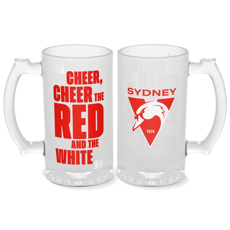 SYDNEY SWANS STEIN FROSTED 500ML
