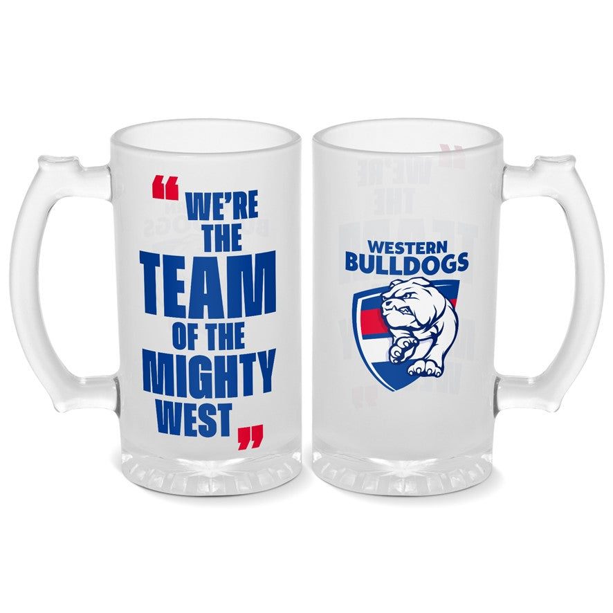 WESTERN BULLDOGS STEIN FROSTED 500ML