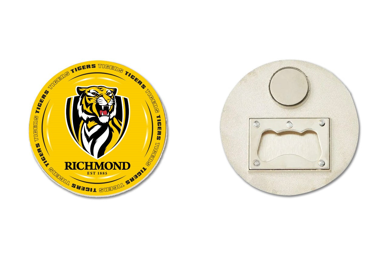 AFL BOTTLE OPENER FRIDGE MAGNET - RICHMOND TIGERS