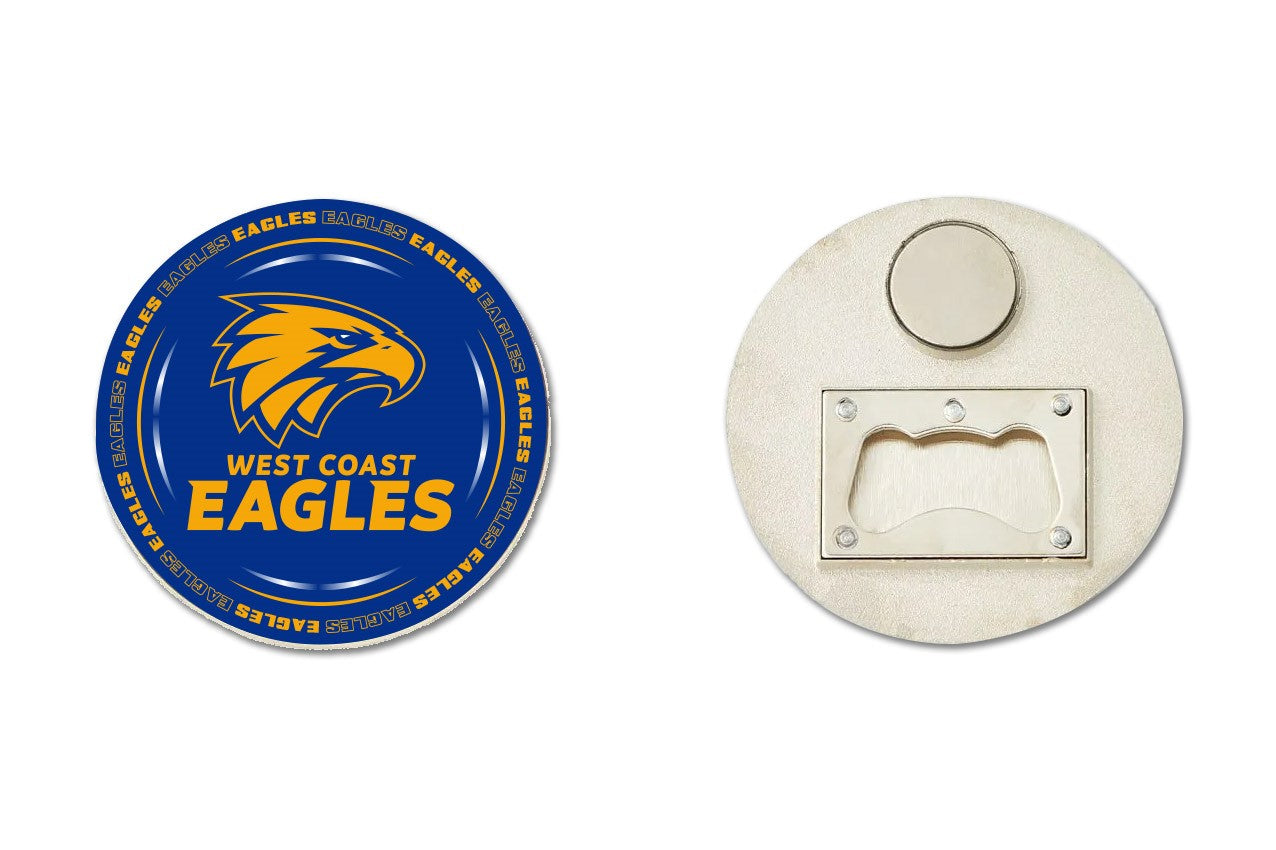 AFL BOTTLE OPENER FRIDGE MAGNET - WEST COAST EAGLES