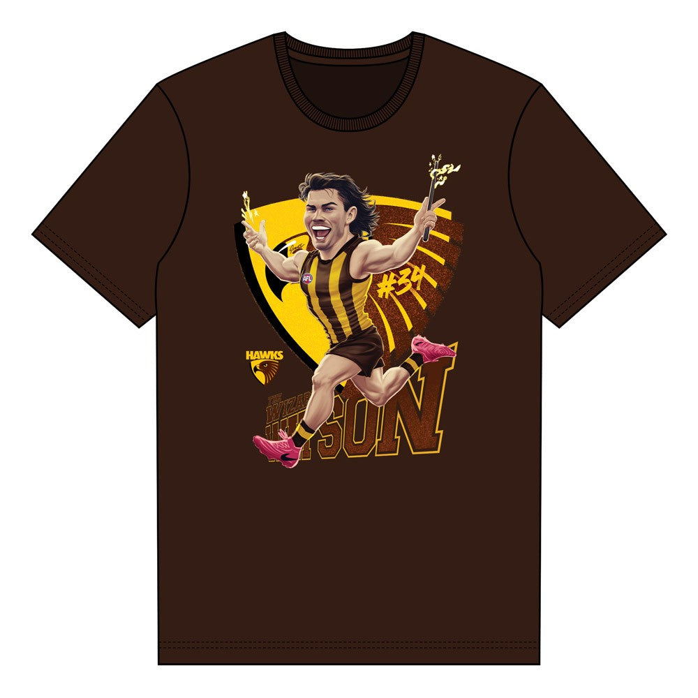 AFL ADULT TEE WATSON HAWTHORN HAWKS SIZE 2XL