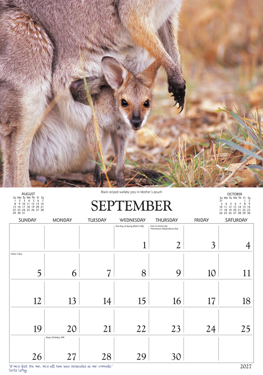 AUST WILDLIFE CALENDAR: 2027