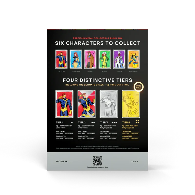 Marvel X-Men 97' Heroes Blind Box 5g Foil Blind Box