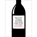 X117 - Wine bottle - sassy thinking of you card