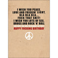 X39 - Win the lottery rude birthday card