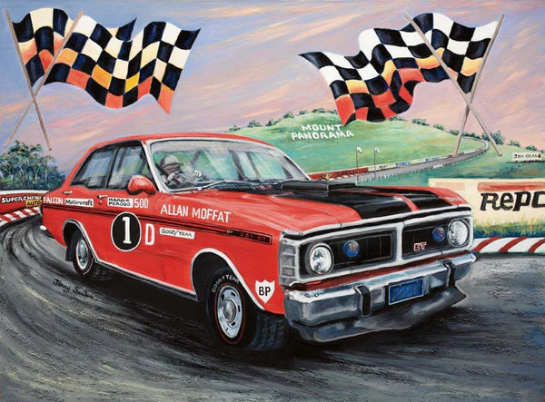 BLUE OPAL JENNY SANDERS - BATHURST CHAMPIONS OF MOUNT PANORAMA MOFFAT'S GT-HO
