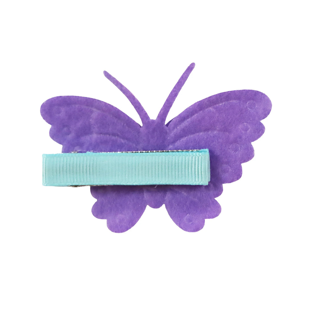 PINK POPPY - RAINBOW BUTTERFLY HAIR CLIP