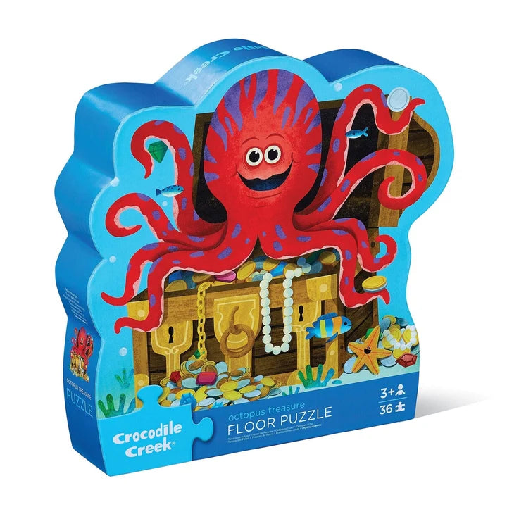 Crocodile Creek - Classic Floor Puzzle 36 pc | Octopus Treasure