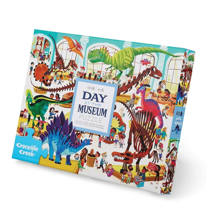 Crocodile Creek - Day at the Museum Puzzle 60 pc | Dinosaur