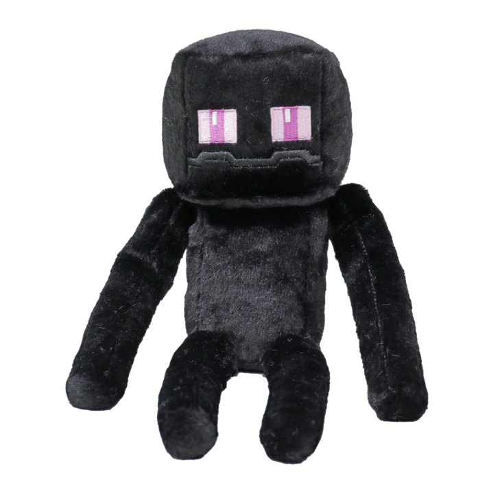 ENDERMAN - BLACK FLOPPY REG BEANIE BABY MINECRAFT
