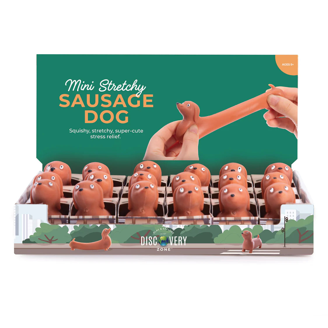 MINI STRETCHY SAUSAGE DOG