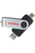 MobiDisk USB & USB-C Premium Flash Drive 64GB