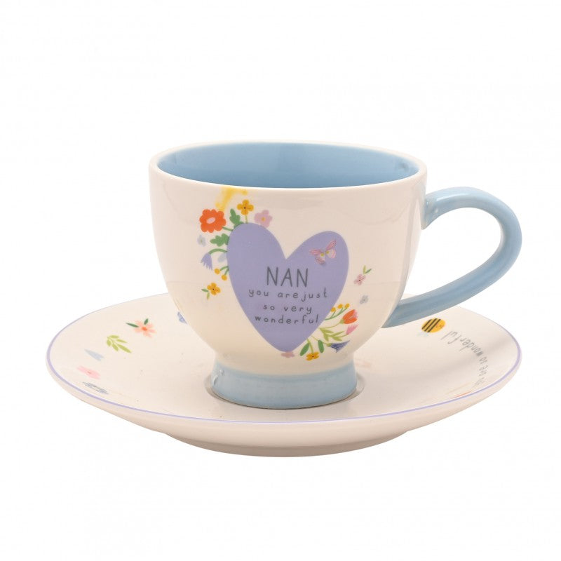 ARTIQUE LOVE LIFE CUP & SAUCER - NAN