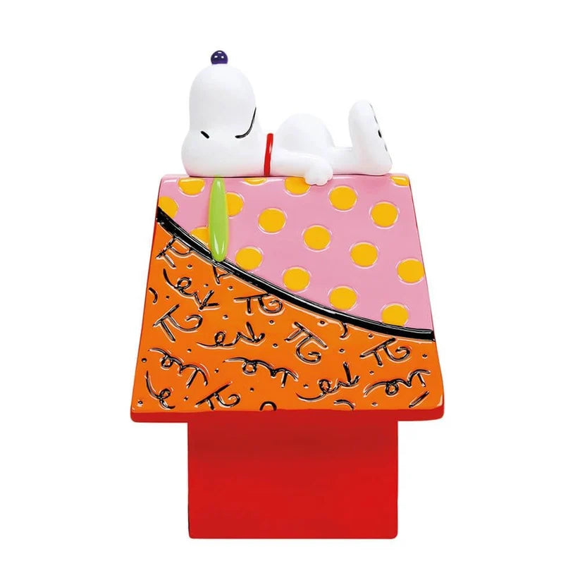 BRITTO SNOOPY'S DOG HOUSE FIGURINE