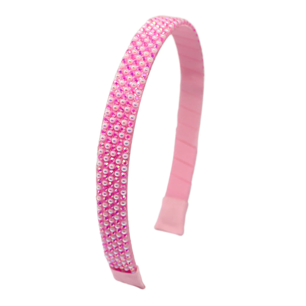 PINK POPPY - PEARL RHINESTONE HEADBAND