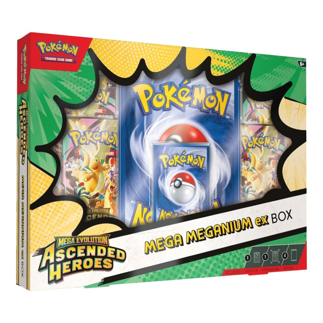 ASCENDED HEROES MEGA MEGANIUM EX BOX & LEAGUE BATTLE DECK BUNDLE