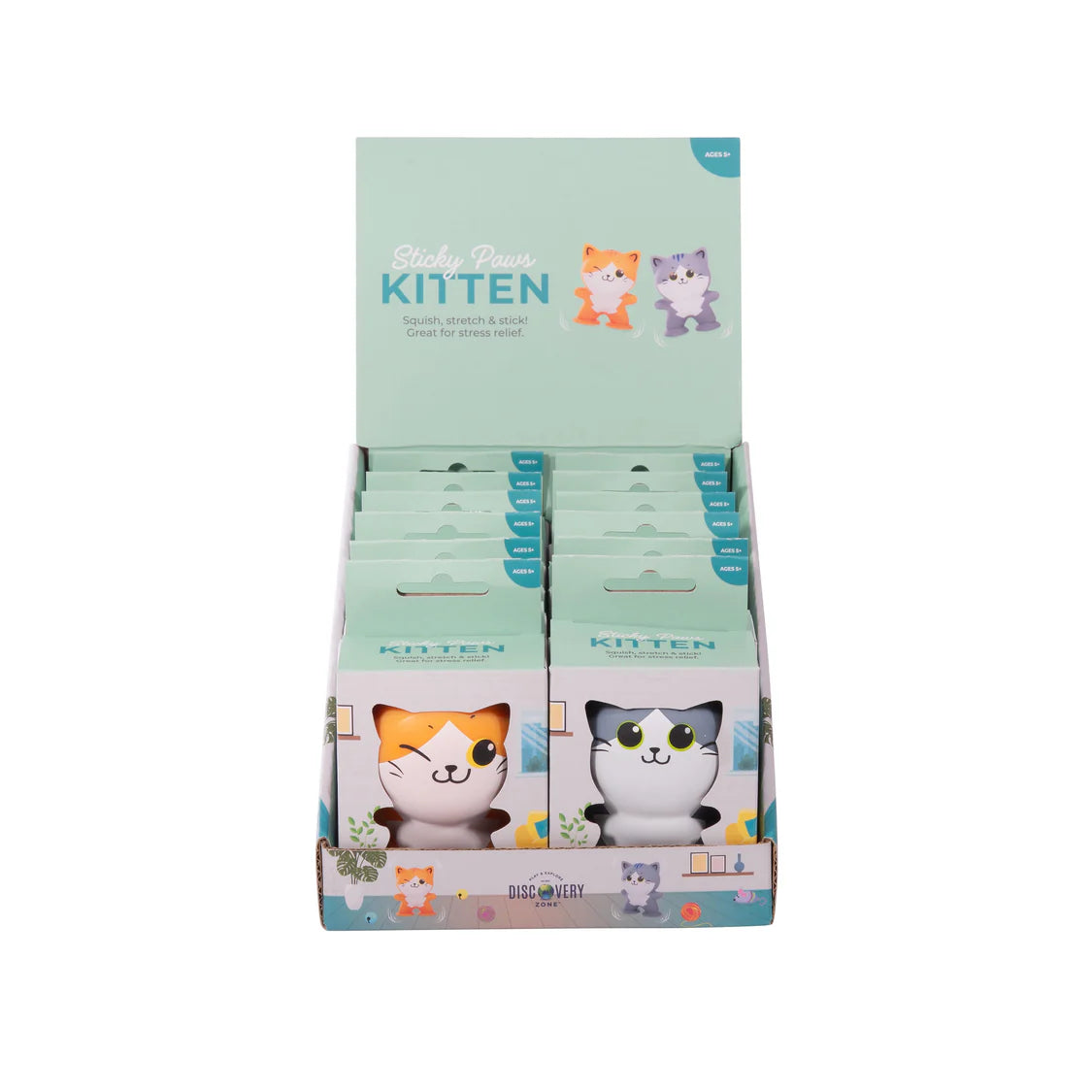 STICKY PAWS KITTEN 2 ASST