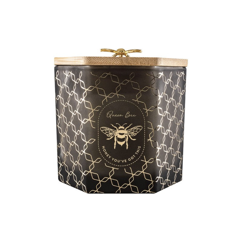 BEEUTIFUL BEES SOY CANDLE - QUEEN BEE SWEET HONEY