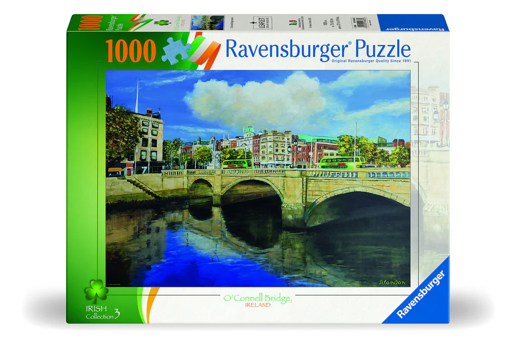 RAVENSBURGER PUZZLE O'CONNELL BRIDGE, DUBLIN 1000 PIECE