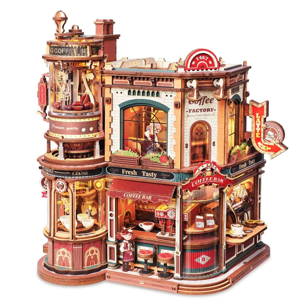 ROBOTIME MUSIC BOX DREAM COFFEE FACTORY