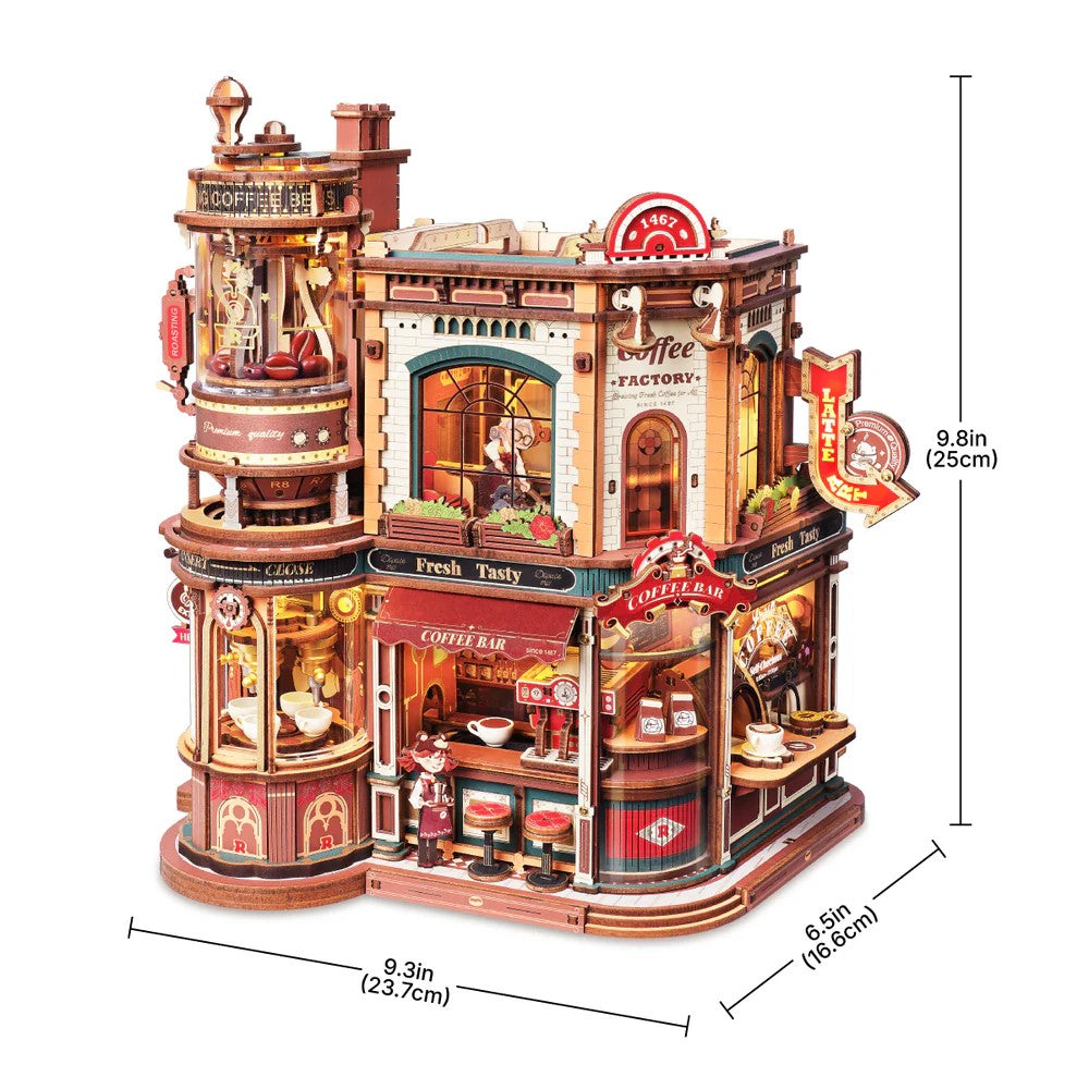 ROBOTIME MUSIC BOX DREAM COFFEE FACTORY