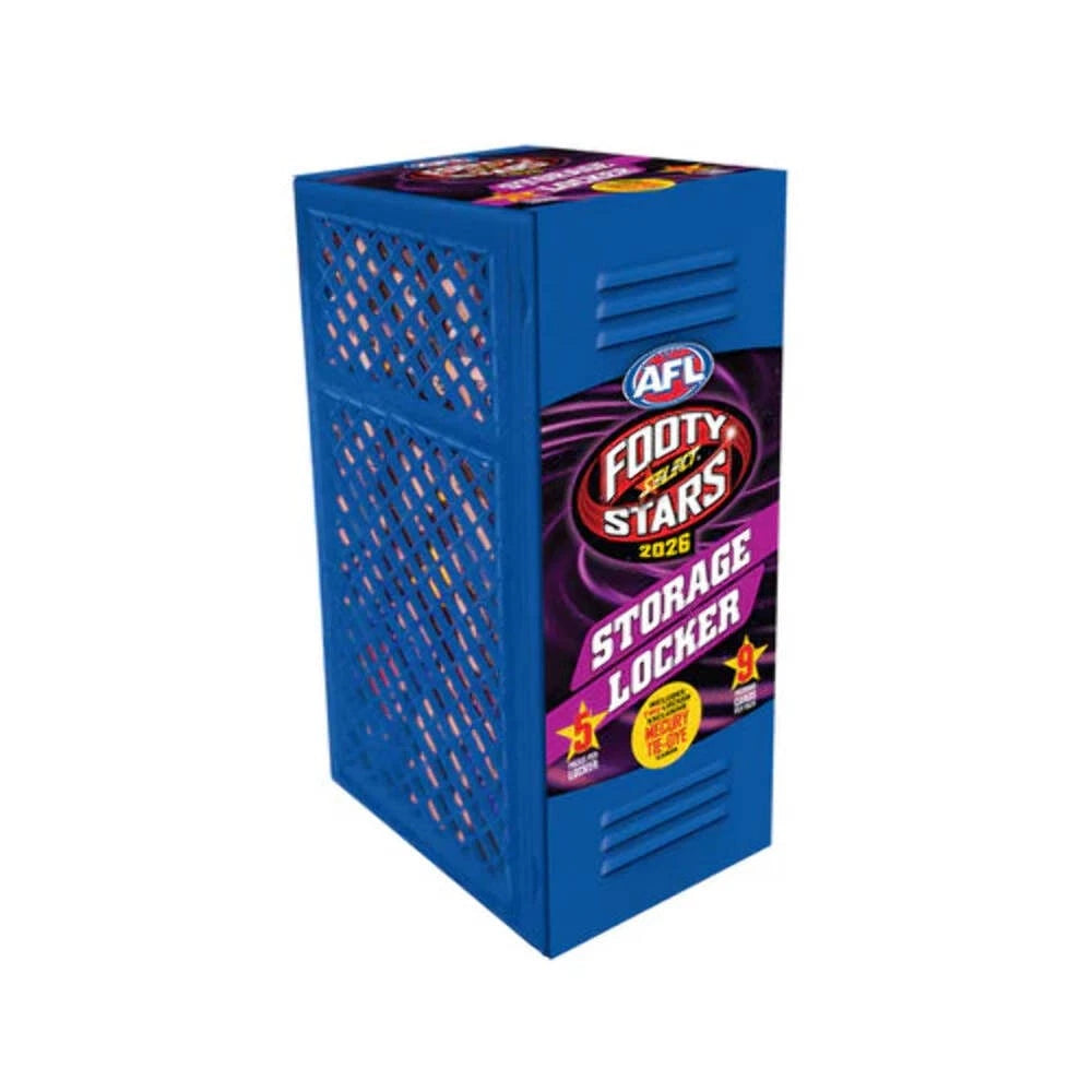 FOOTY STARS STORAGE LOCKER BOX