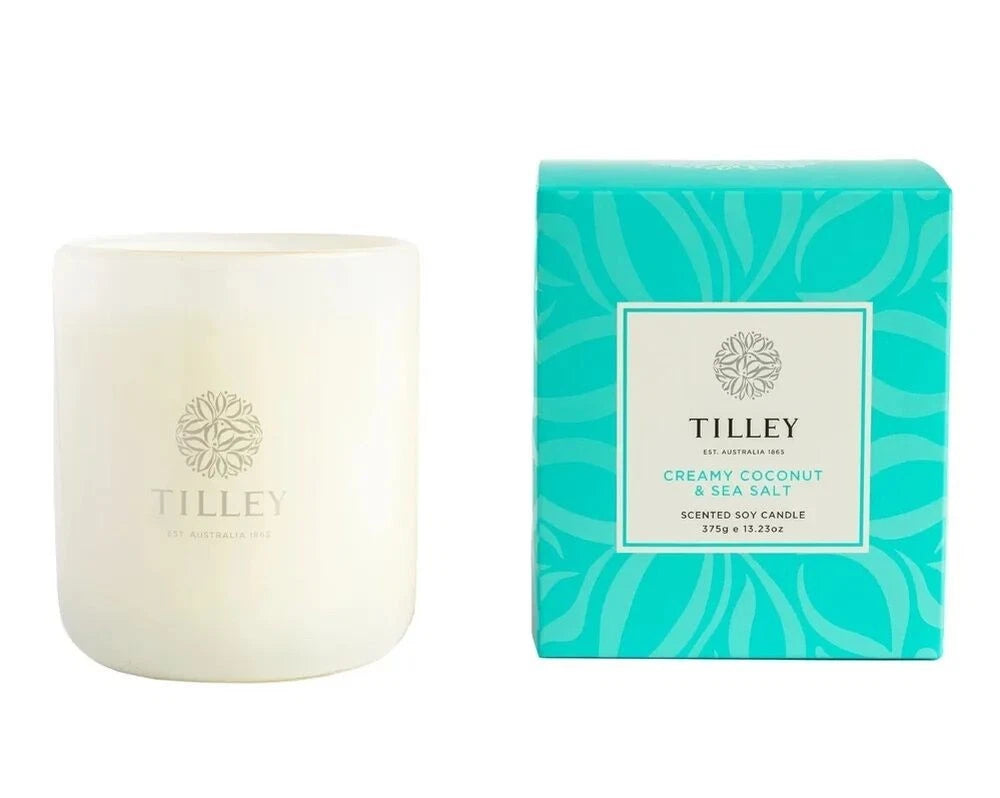 Tilley - CLASSIC CREAMY COCONUT & SEA SALT 375g Soy Candle