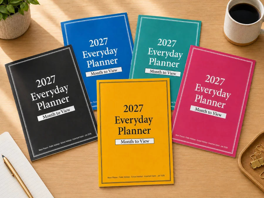 2027 EVERYDAY PLANNER A4 MONTH TO VIEW 279 X 210MM