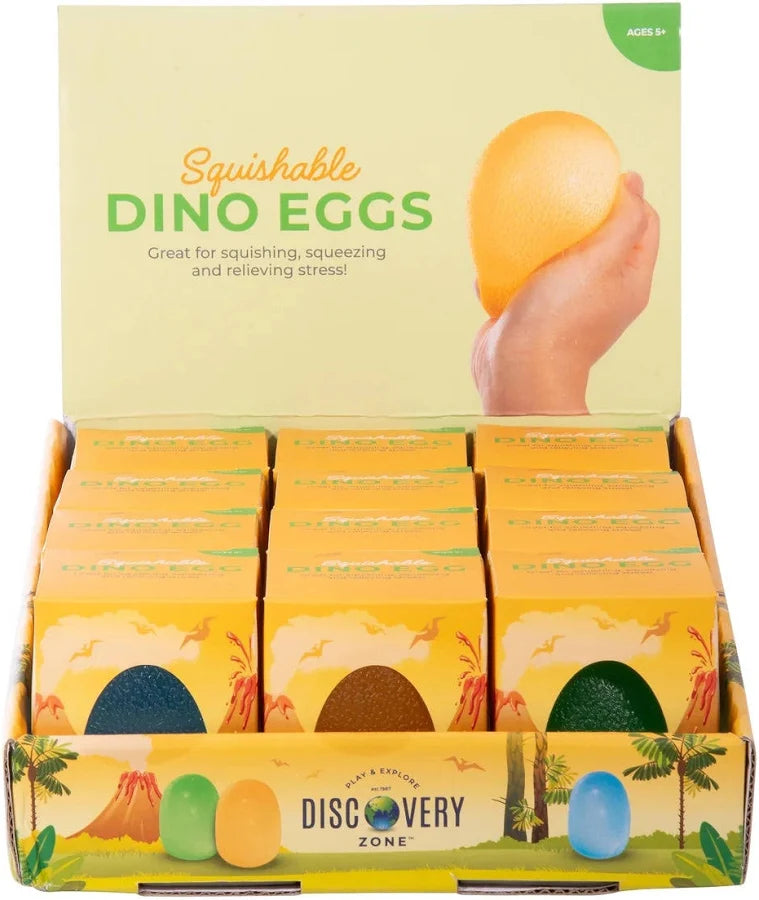 SQUISHABLE DINO EGGS 3ASST
