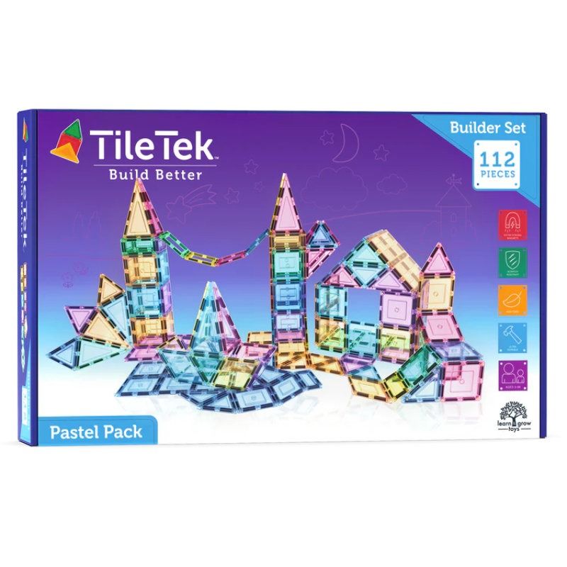 TILE TEK BUILDER SET 112 PIECES PASTEL PACK